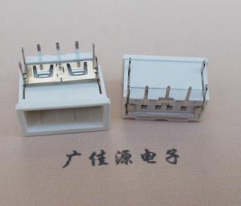 西藏USB接口2.0连接器.3p端子加护套防尘母座