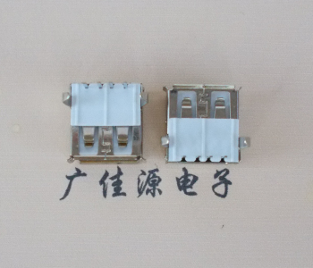 西藏usb AF90度插座14.0mm耐高温LCP半包胶芯