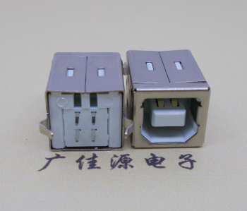 西藏USB BF180度母座 打印机接口 立式直插带赛