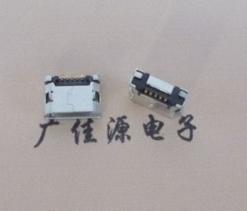 西藏MICRO USB接口 90度卧式母座 插板有柱直边