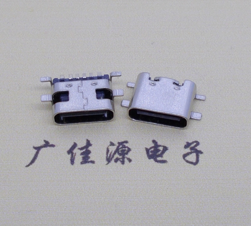 西藏卧式type c6p全贴母座连接器