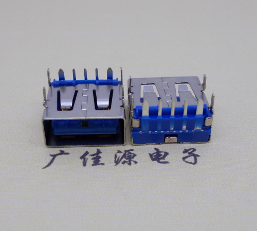 西藏 USB5安大电流母座 OPPO蓝色胶芯,快速充电接口