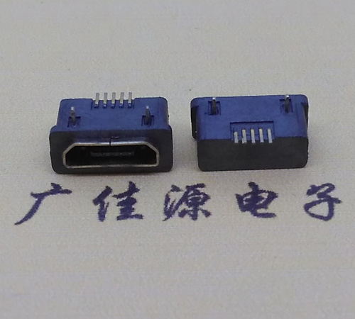 西藏MICRO USB5p防水接口 90度卧式 两脚插板牢固