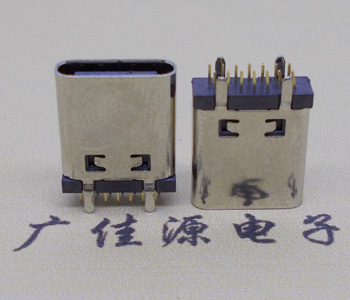 西藏立式直插usb type-c14p母座长L=10.0mm