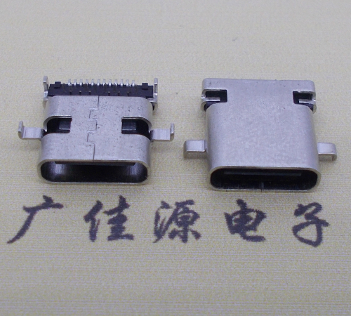 西藏卧式type-c24p母座沉板1.1mm前插后贴连接器