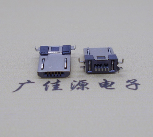 西藏Micro usb焊板式公头贴片SMT款无弹超薄