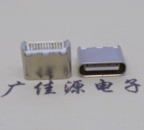 西藏type-c24p母座短体6.5mm夹板连接器