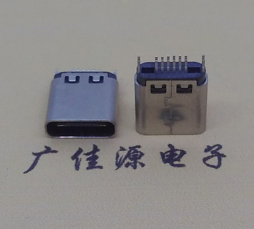 西藏type-c16p母座,夹板式type-c16p接口连接器