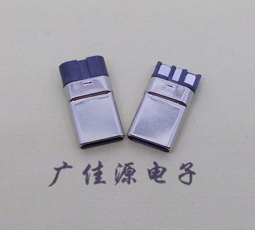 西藏焊线式 type c11p拉伸公头连接器总体长15.9mm